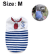 thumbnail image 2 of Ropa para perros Camisa a rayas para cachorros, paquete de 2 camisetas de marinero para mascotas, chaleco de verano, traje para perros y gatos, 2 of 7
