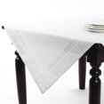 thumbnail image 1 of Saro Lifestyle 6600.S60S 60 in. Mirasol Square Plaid Table Topper - Silver, 1 of 1