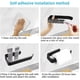 thumbnail image 4 of Portarrollos WC negro, sin taladrar Portarrollos de aluminio Portarrollos autoadhesivo inoxidable Portarrollos Portarrollos Portarrollos Portarrollos para baño Xemadio HFP-0037, 4 of 7
