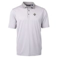 thumbnail image 2 of Men's Cutter & Buck Gray/White New Orleans Saints Virtue Eco Pique Micro Stripe Recycled Polo, 2 of 3