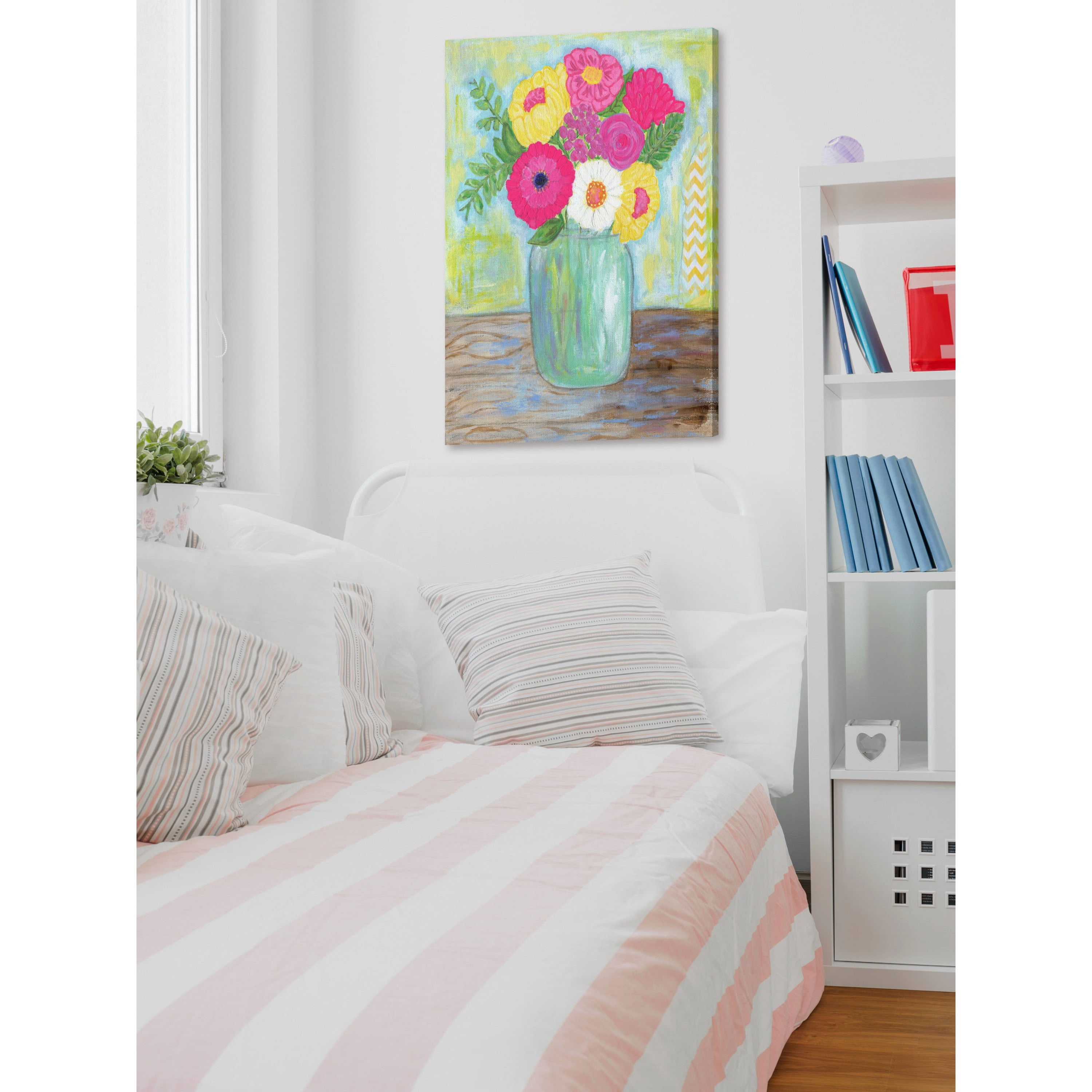 Marmont Hill 'Mason Jar' by Jill Lambert Painting Print on Wrapped Canvas