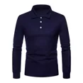 thumbnail image 4 of Playera Tipo Polo Con Licra Slim Fit Moda Manga Larga 2112 G, 4 of 7