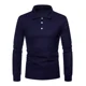 thumbnail image 4 of Playera Tipo Polo Con Licra Slim Fit Moda Manga Larga 2112 G, 4 of 7