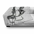 thumbnail image 3 of Letter B Soft Flannel Fleece Throw Blanket, Classical Designed Font with Ornamental Details Alphabet Typescript, Cozy Plush for Indoor and Outdoor Use, 50" x 70", Black White, by Ambesonne, 3 of 6