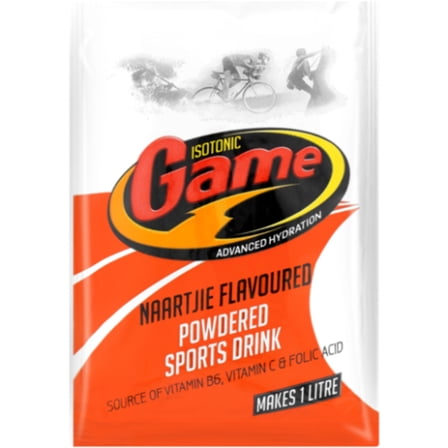 Game Isotonic Naartjie Flavoured Powdered Sports Drink Sachet 80g