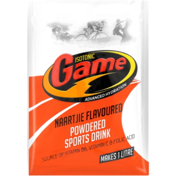 Game Isotonic Naartjie Flavoured Powdered Sports Drink Sachet 80g
