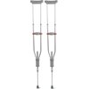 Medline Adjustable Quick-Fit Crutches, 4'7"- 6'7", 300 lbs. Capacity