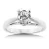 1 Carat Round Diamond Solitaire 14kt White Gold Engagement Ring