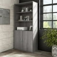 thumbnail image 3 of Maklaine Engineered Wood Tall 5 Shelf Bookcase in Platinum Gray, 3 of 10