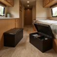 thumbnail image 1 of Homy Casa Folding Set of 2 Compact RV Storage Bench – Durable Seating and Storage for Camper Interiors, 1 of 9