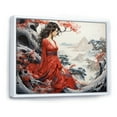 thumbnail image 2 of Designart "Ukiyoe Dreams Reverie of a Woman in Japon Art III" Japan Art Floater Framed Canvas Print, 2 of 7
