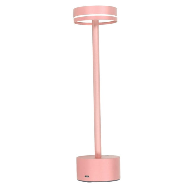 M Buder Lámpara de Mesa Inalámbrica Control Táctil 3 Colores de Luz Regulable Recargable LED para Dormitorio Oficina Sala de Estar Batería Integrada Rosa Dorado 31 cm / 12.2 inches