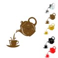 thumbnail image 1 of Acrylic Dial Teapot Wall Clock wall clock; Non-ticking Clock Living Room Kitchen Bedroom Office Decor, 1 of 9