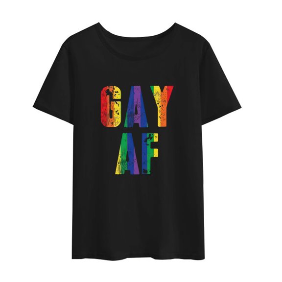 Awkward Styles Gay AF Shirt for Men Rainbow Flag Shirts Gay Pride Gifts for Him
