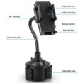thumbnail image 3 of Phone Holders for Your Car, Car Phone Mount, Car Cup Holder Mount Fit for iPhone 13 12 Pro Max 11 Xs Max R X 8 Plus, Samsung Galaxy S21 S20 S10 and More, Black, 3 of 7