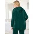 thumbnail image 2 of Woman Within Plus Size Velour Hoodie Sweatshirt, 2 of 3