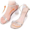 thumbnail image 2 of 4 Paires d'Autocollants pour Talons Coussinets de Talon Inserts de Talon Semelles pour Talons Hauts Transparents, 2 of 8