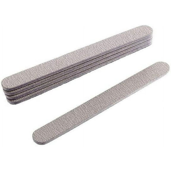 QAKS Professional 5" Nail File 100/180 Grit Double Sided Emery Board, Pack of 50 Pcs