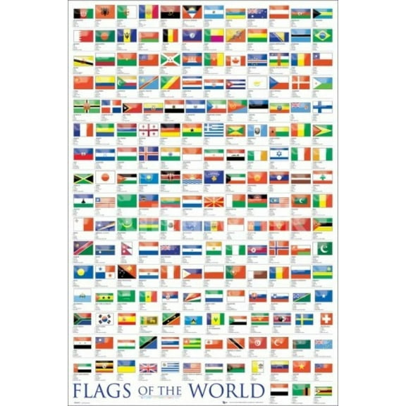 Flags Of The World 2011 Poster (36 X 24)