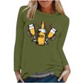 thumbnail image 3 of GERsome Women's Casual Long Sleeve Tops Crew Neck Cute Graphic Tunic Tops Pullover, 3 of 5
