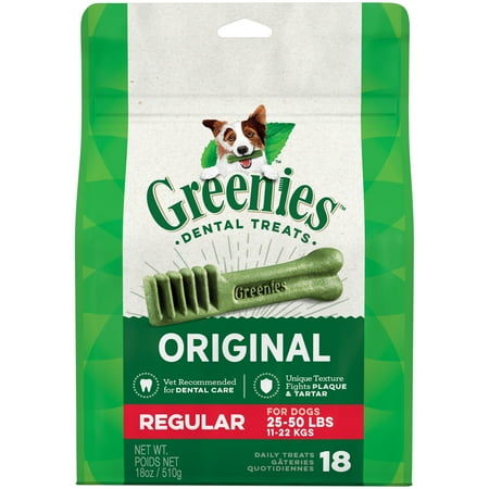 Greenies Regular Original Dental Dog Treats - 18ct/18oz