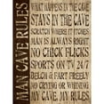 thumbnail image 3 of Harbick, N 19x24 Black Modern Framed Museum Art Print Titled - Man Cave Rules, 3 of 5