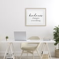 thumbnail image 3 of Stupell Industries Coastal Kindness Changes Everything Birch Framed Print Under Glass, 21 x 17, by Lettered and Lined, 3 of 8