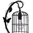 thumbnail image 3 of Arc Design Metal Table Lamp with Birdcage Shade, Black, 3 of 5