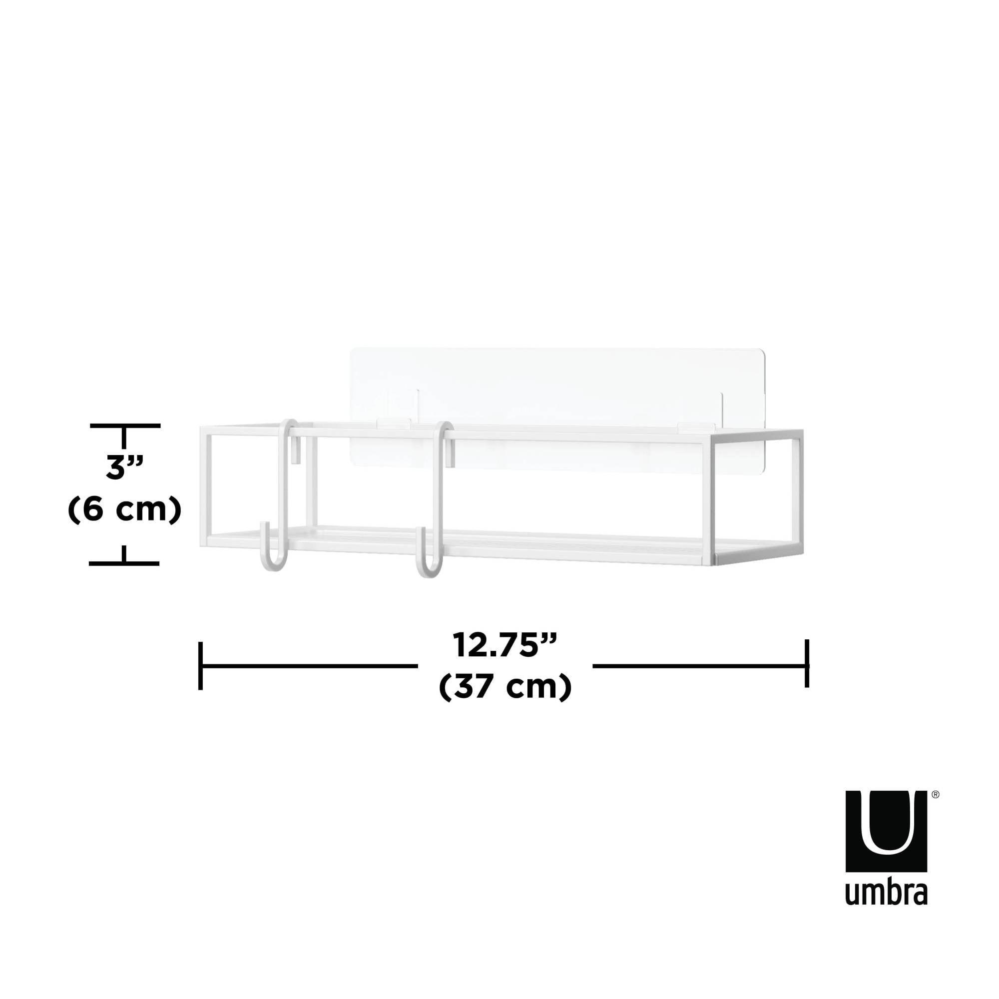 Umbra Cubiko Shower Bin, Set of 2 - White