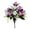 Purple & White, variant on 1Pc Artificial Rose Bouquet, 12 Heads 15.35" Silk Faux Roses Bunch with Fillers for Wedding Centerpieces Vase Home Decor, Red & White