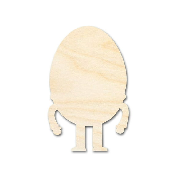 Unfinished Humpty Dumpty Wood Cutout Shape 6" / 1/8"