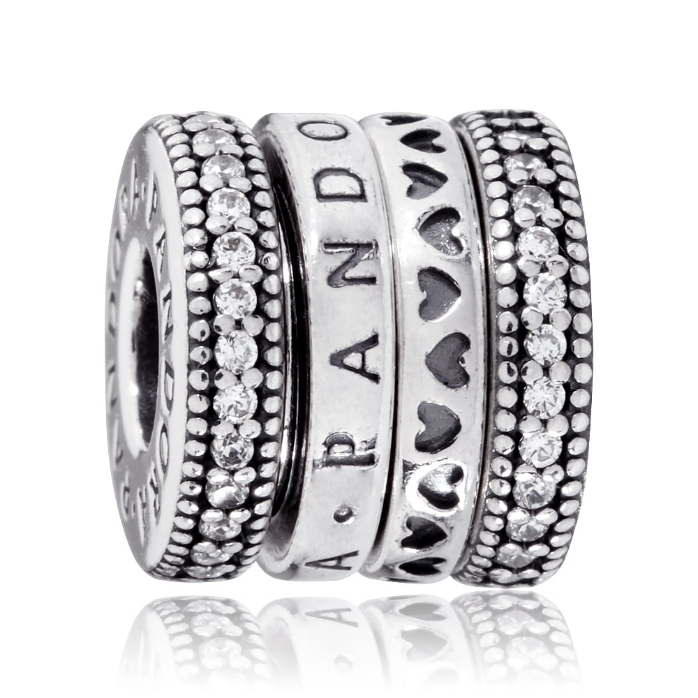 PANDORA Pandora Spinning Hearts Of Pandora Charm 797402CZ Walmart