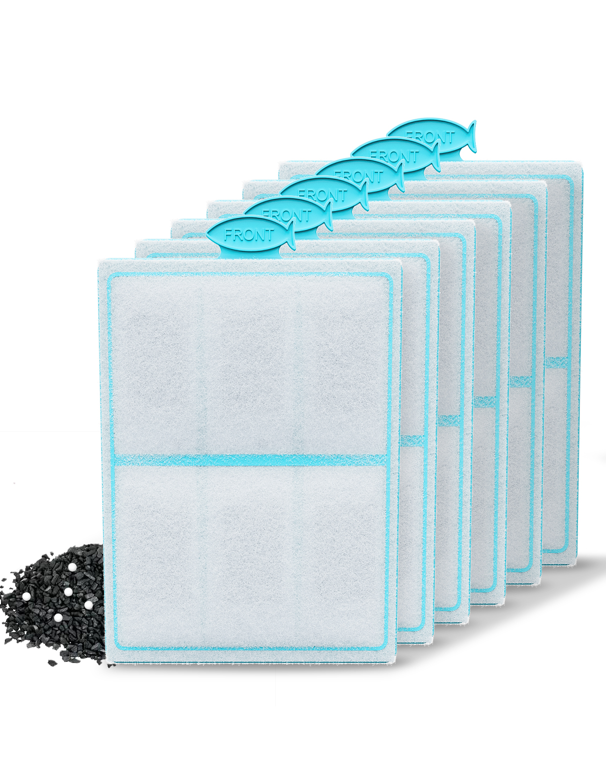 Pawfly 6 Count PFL Filter Cartridges Refill for Top Fin Silenstream