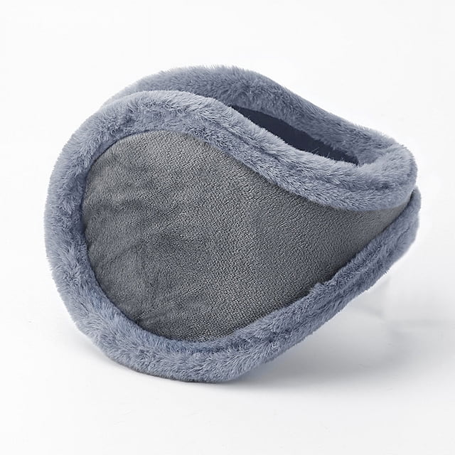 New Thickened Plush Warm Earmuffs Winter Men‘s Ear Protection Ear Warm Solid Color Student Cold-proof Rear Wear Earmuffs