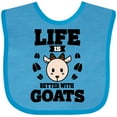 thumbnail image 3 of Inktastic Life is Better with Goats Boys or Girls Baby Bib, 3 of 4