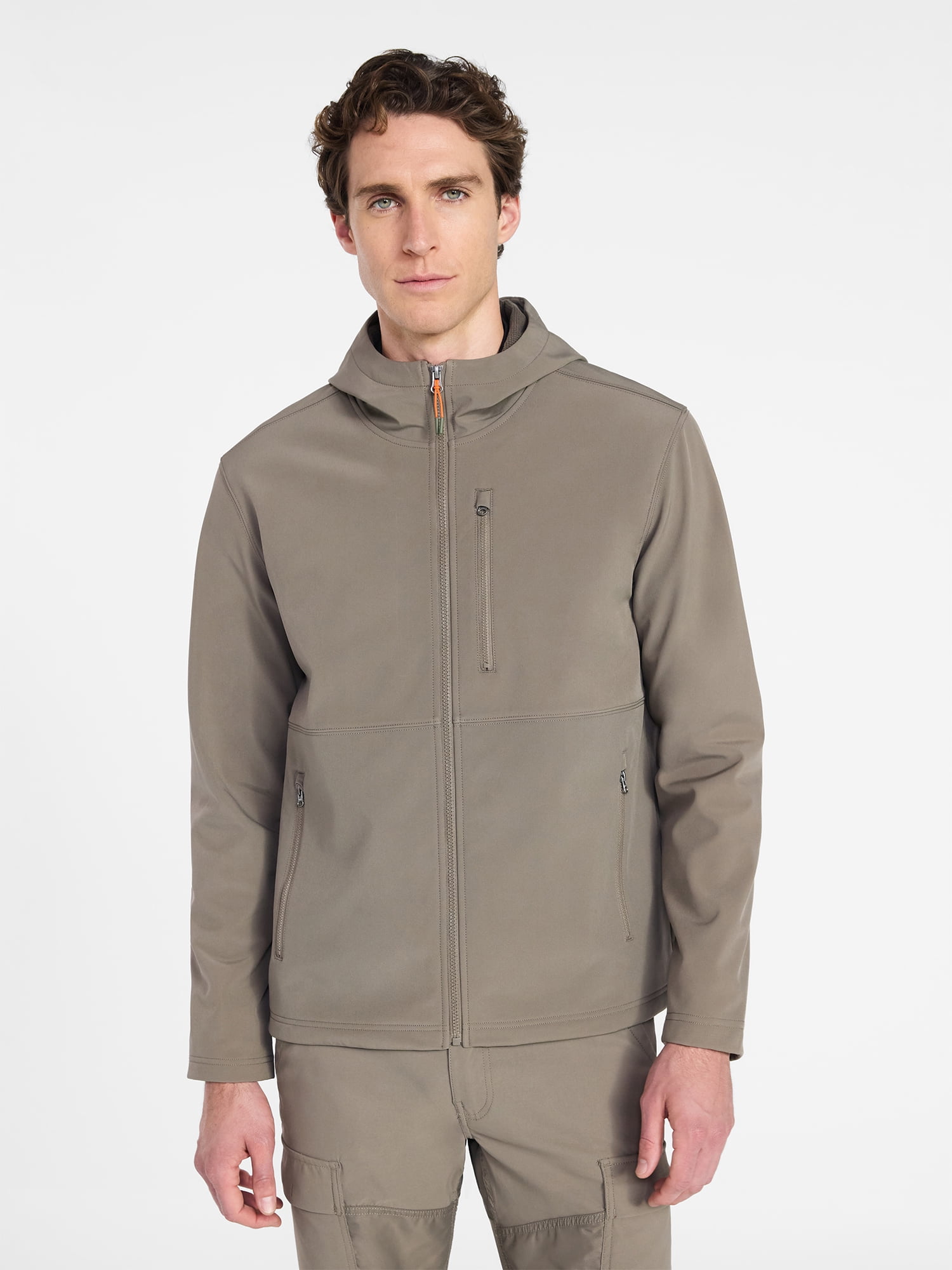 Ozark Trail Men's & Big Men's Softshell Jacket with Hood, Sizes S-3XL