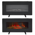 thumbnail image 3 of 36 Inch 1400W Electric Fireplace with Remote, Adjustable Brightness and Heat, LED Flames Heater with Timer & Temperature Control for Living Room, Bedroom, Office, Black, 3 of 9