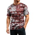 thumbnail image 5 of Mens Halloween Shirts Bat Witch Hat Print Crew Neck Scary T-Shirt Ghost Graphic Short Sleeve Fall Vintage Tops L, 5 of 6