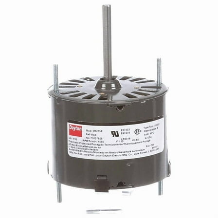 Dayton HVAC Motor,1/50 HP,1550 rpm,115V,3.3 71637656M