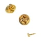 thumbnail image 5 of 50 alfileres de solapa de latón con forma de mariposa para hacer joyas Oro, 5 of 9