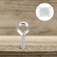 thumbnail image 6 of 3 Sets Metal Eye Screw Hooks Self-tapping Bolt Screws Eyes Bolts Silver, 6 of 8