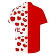 thumbnail image 3 of guisaled Mens Valentines Day Shirts Hawaiian Shirt Cute Heart Print Loose-Fit Short Sleeve Button Down Beach Casual Shirts Clearance On Sale, 3 of 5