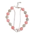 thumbnail image 2 of KAKOWELY Pulsera elegante de cuentas de cristal Pulsera de cuentas redondas de cristal Pulsera de cuentas unisex, 2 of 5