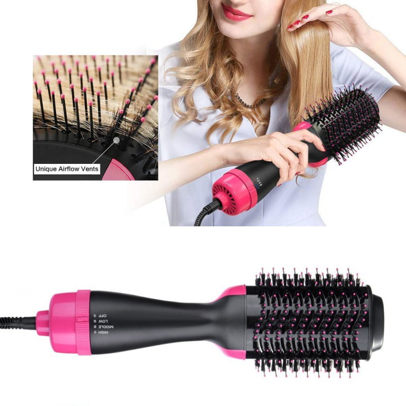 One-Step Hair Dryer & Volumizer Hot Air Brush, Negative Ions Hair Dryer, Curler and Straightener for All Hair Types