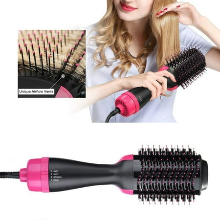 One-Step Hair Dryer & Volumizer Hot Air Brush, Negative Ions Hair Dryer, Curler and Straightener for All Hair