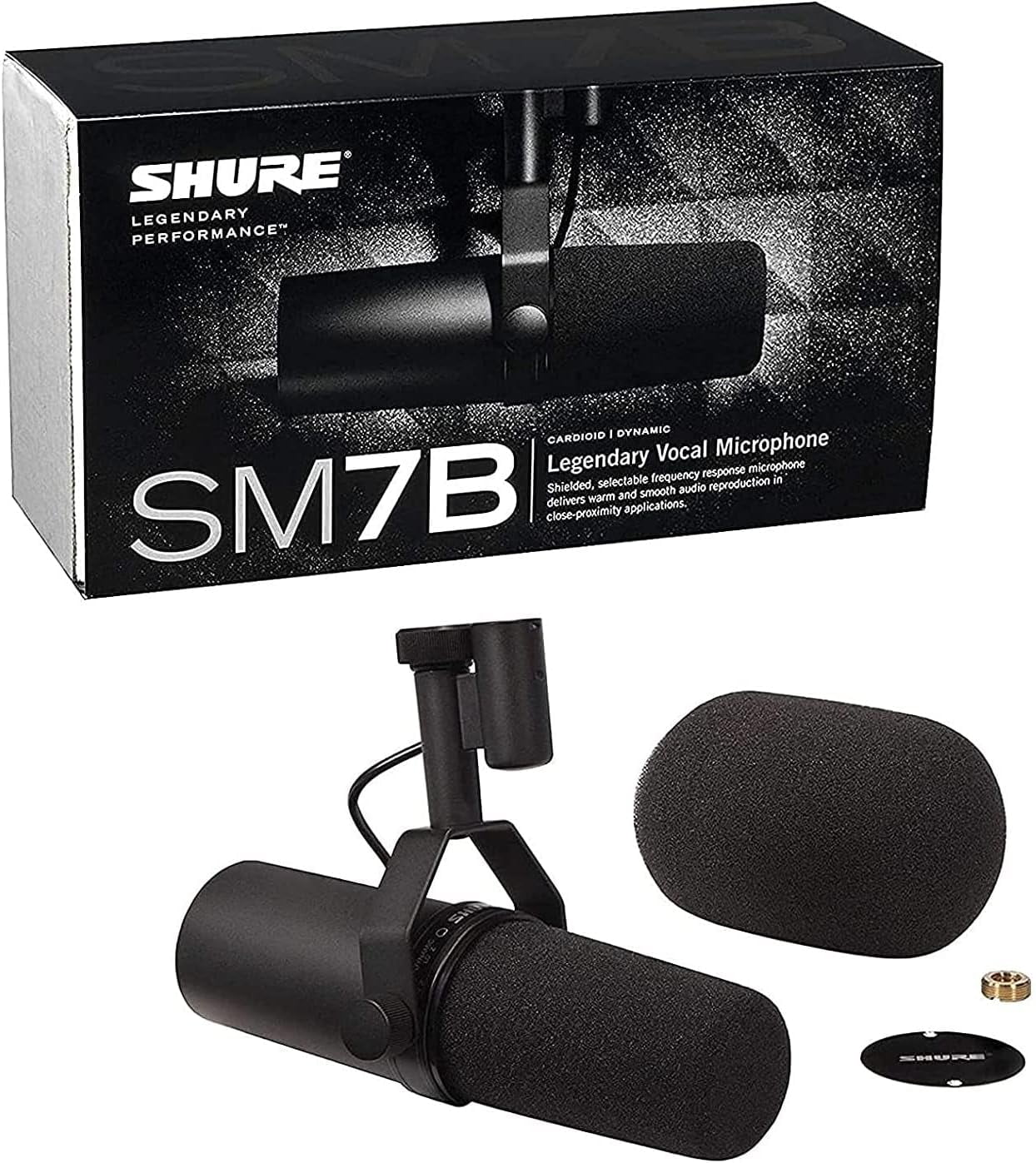 Shure SM7B Dual Broadcast Microphone Bundle tourPack with Boom Arm and –  avBYFP