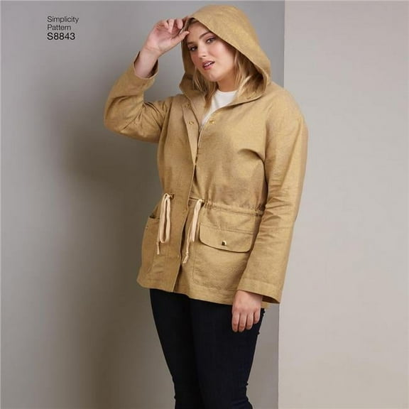 Simplicity Patterns US8843BB L-2XL Misses Anorak Jacket