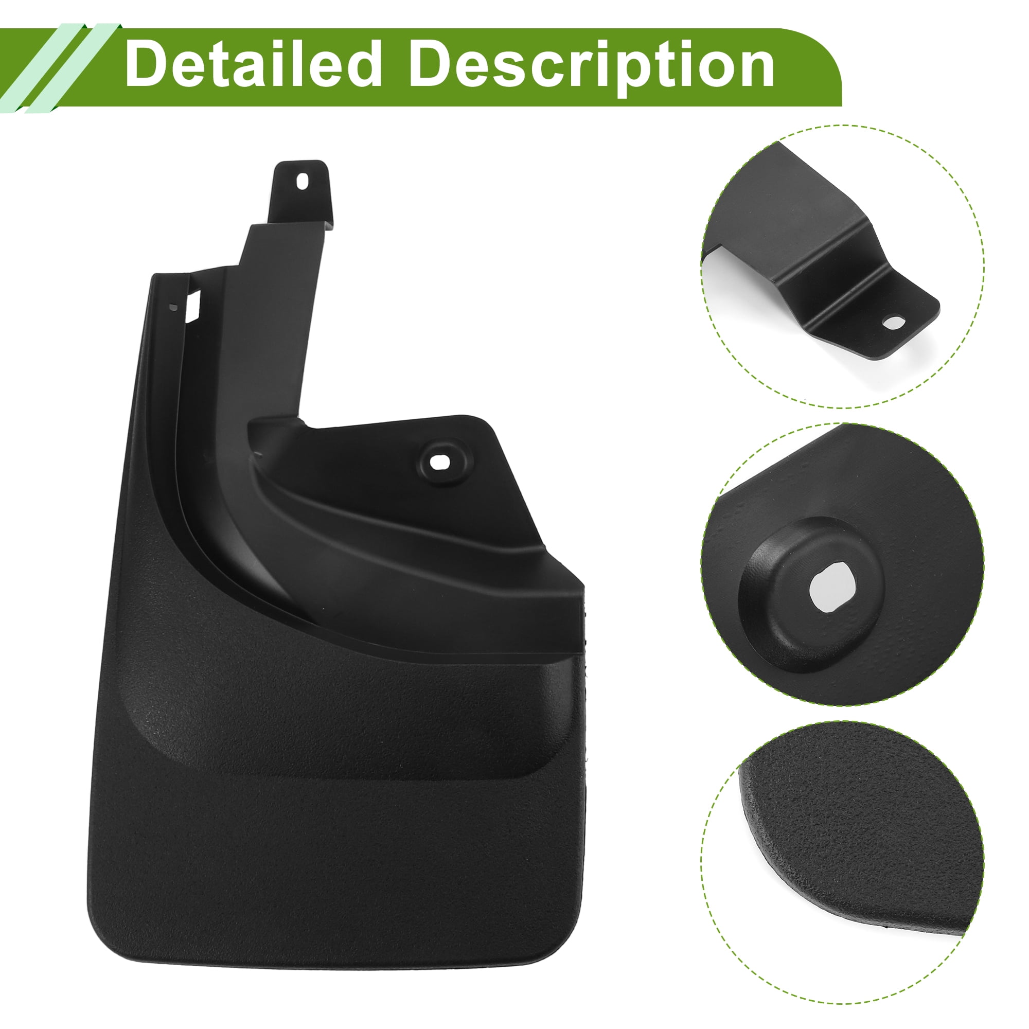 Unique Bargains Mud Flaps Splash Guards for Jeep Wrangler Rubicon 2023-2024 Front and Rear Mud Guards 1 Set