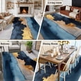 thumbnail image 5 of 8'x10' Area Rugs, Navy Blue Yellow Indoor Outdoor Area Rug for Living Room Bedroom, Color Block Abstract Vintage Modern Washable Bathroom Rugs Kitchen Floor Carpet Mats Home Decor Aesthetic, 5 of 8