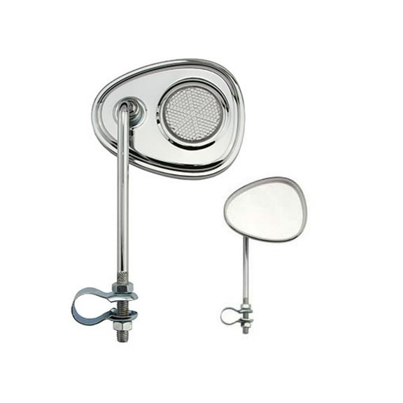 Alta V Bicycle Mirror Steel Bicycle Chrome , Multiple Colors (Clear)